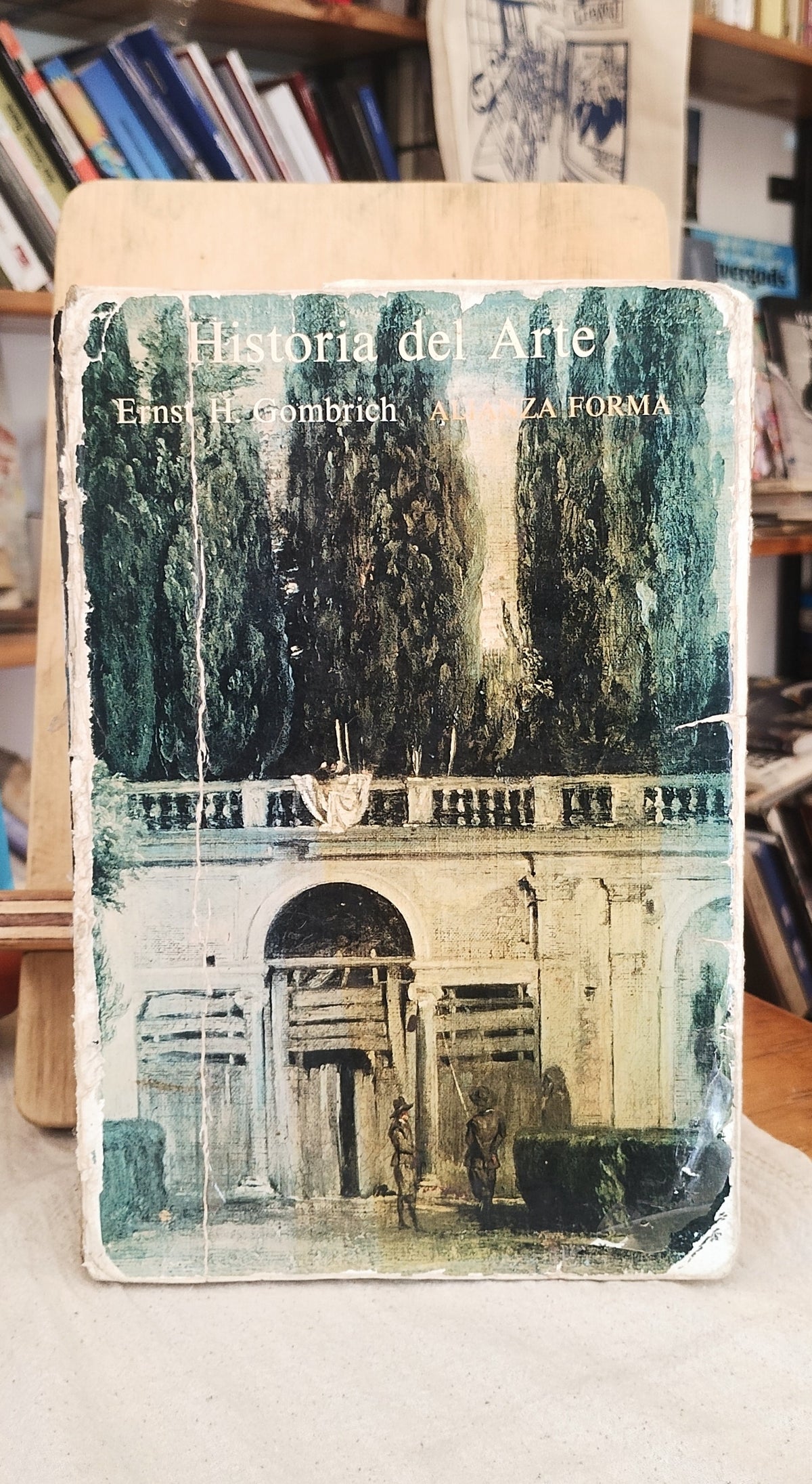 Historia del Arte. Libro rescatado del incendio
