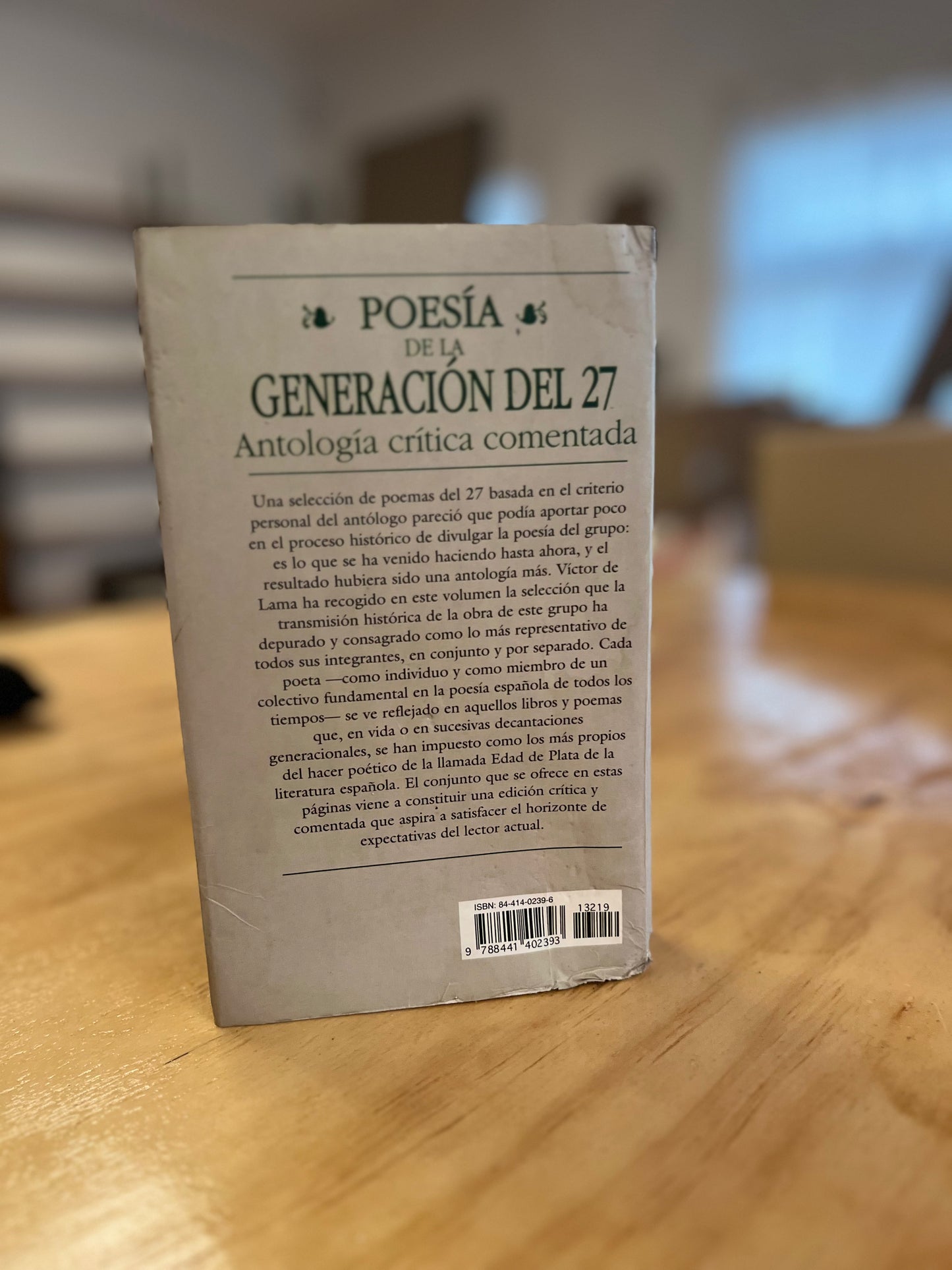 Poesía de la generación del 27 Libro rescatado del incendio