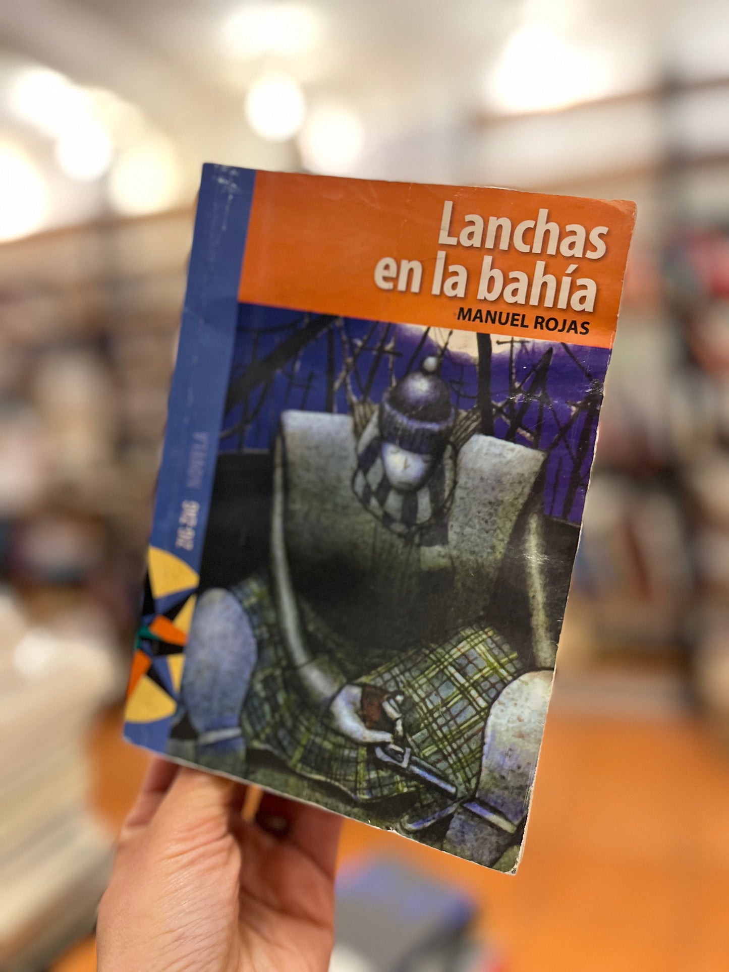 Lanchas en la bahía. Libro rescatado del incendio