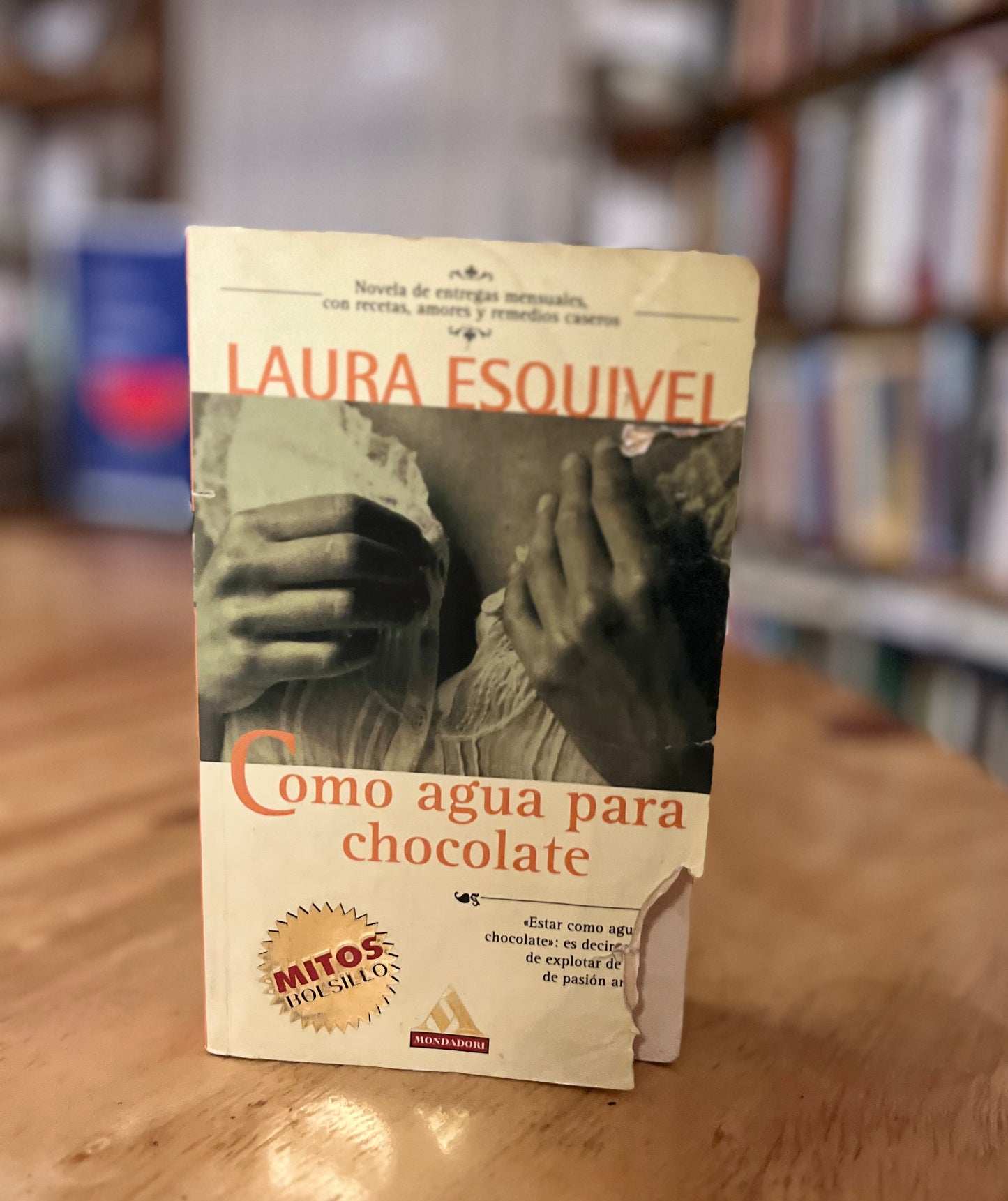Como agua para chocolate. Libro rescatado del incendio