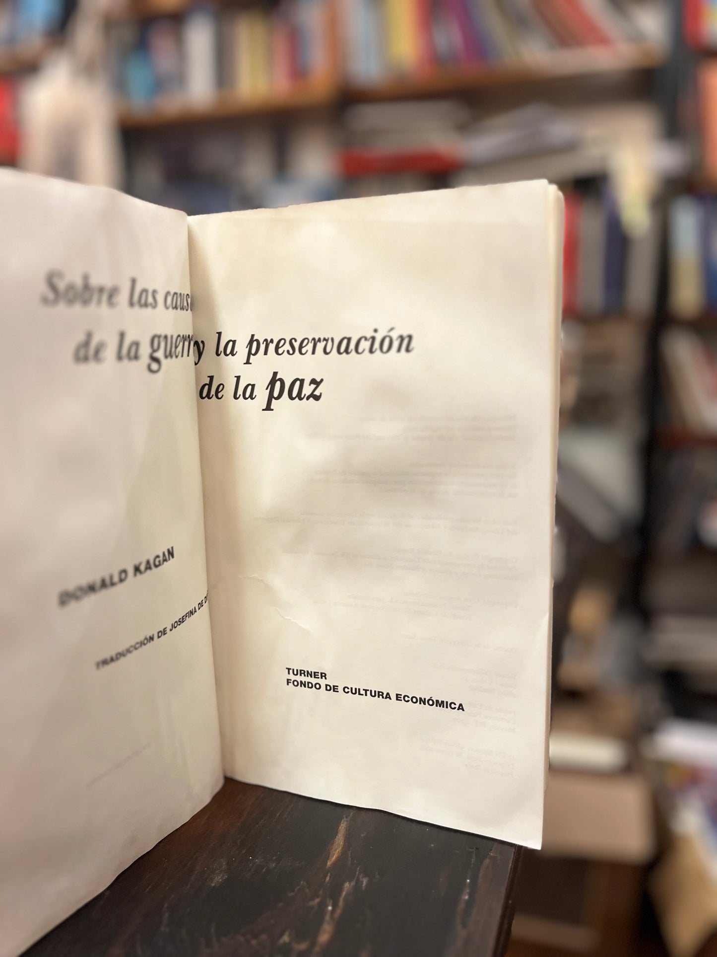 Sobre las causas de la guerra y la preservación de la paz. Libro rescatado del incendio