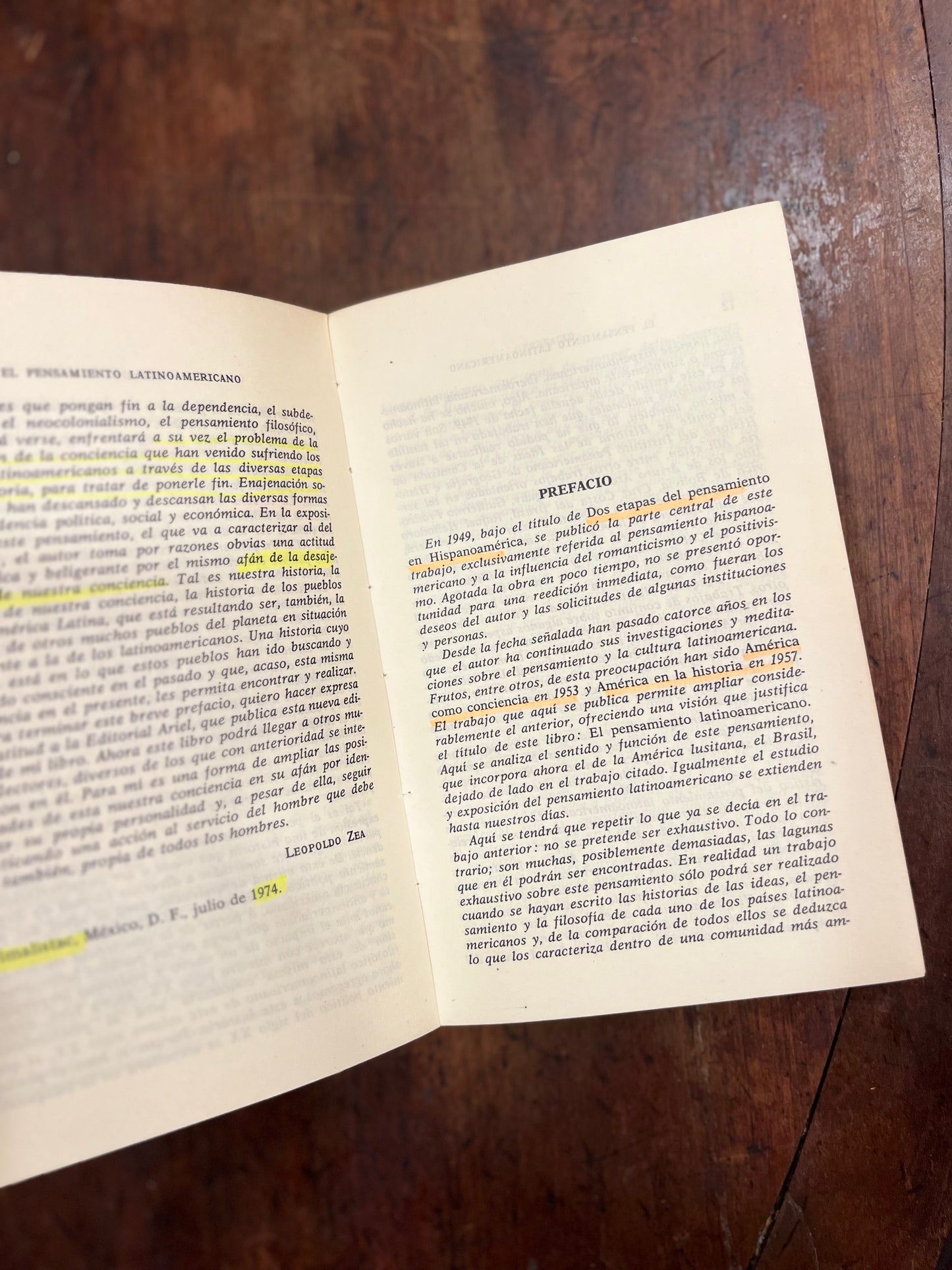 El pensamiento latinoamericano