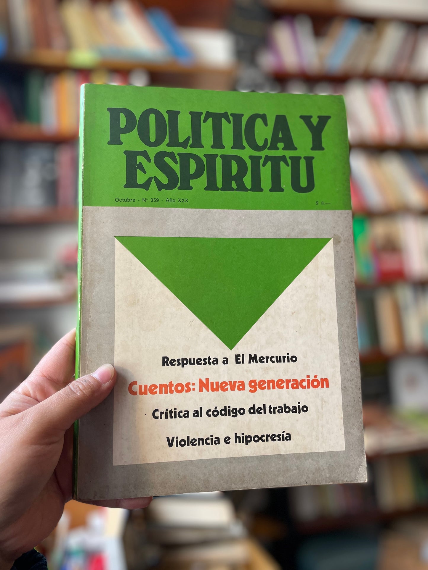 Política y espíritu. N° 359 Año XXX