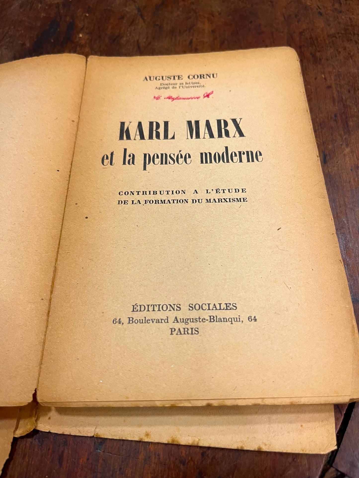 Karl Marx et le pensée moderne
