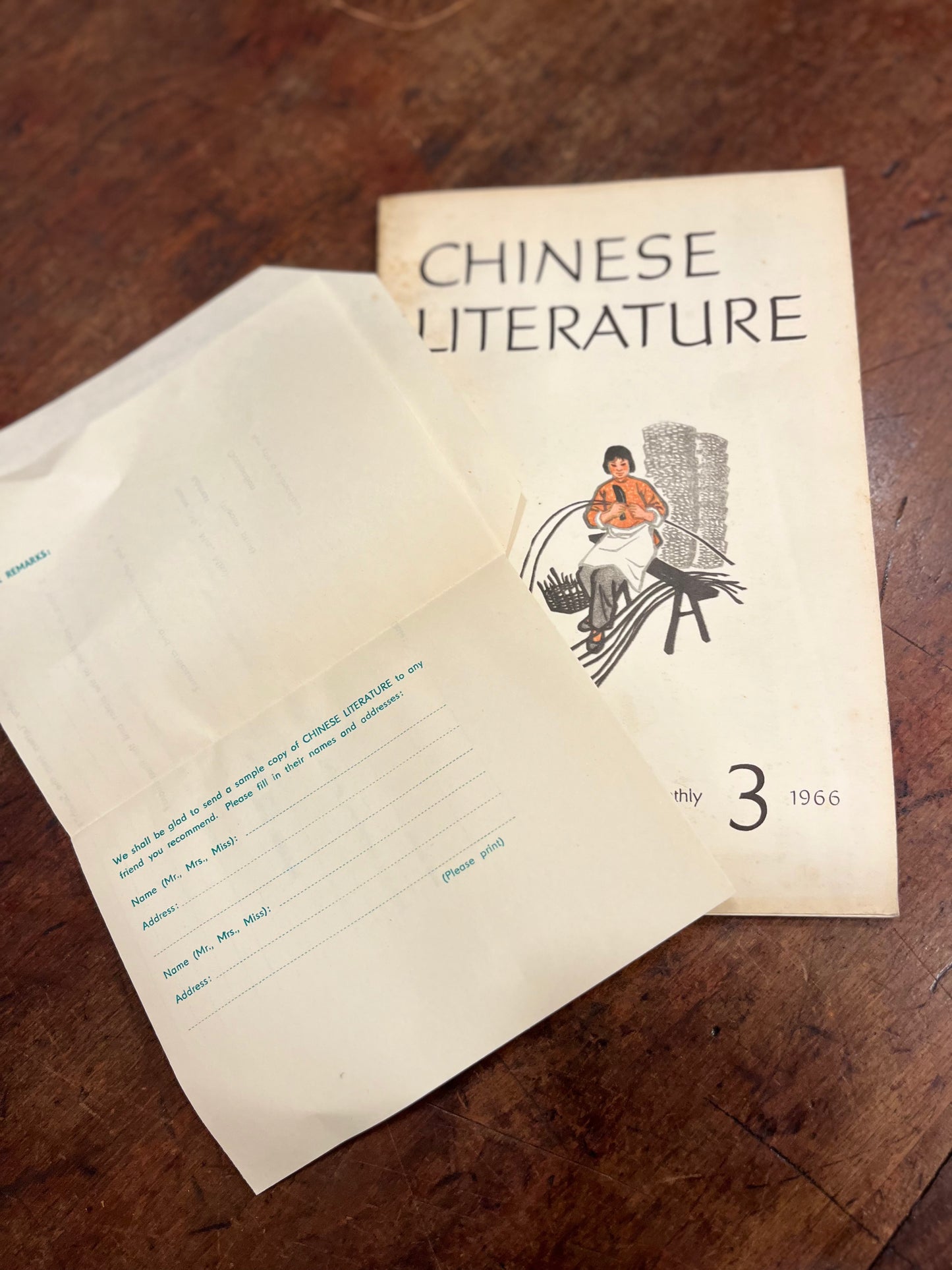 Chinese Literature Monthly, Vol 3 Año 1966