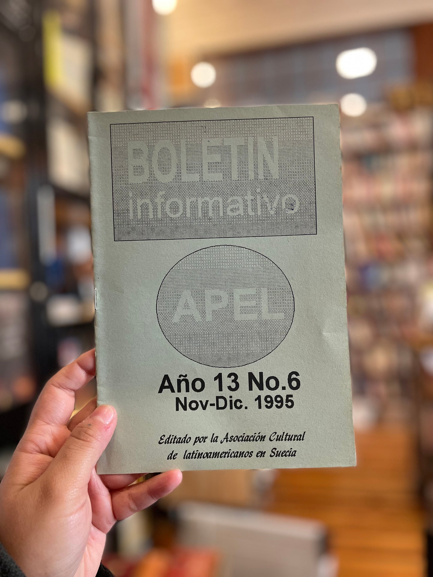 APEL año 13 N°6. Revista informativa realizada por chilenos en el exilio