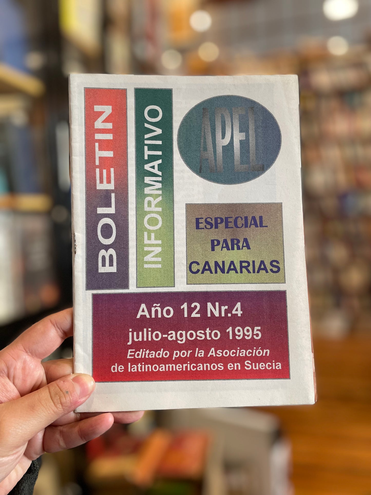 APEL año 12 N°4. Revista informativa realizada por chilenos en el exilio