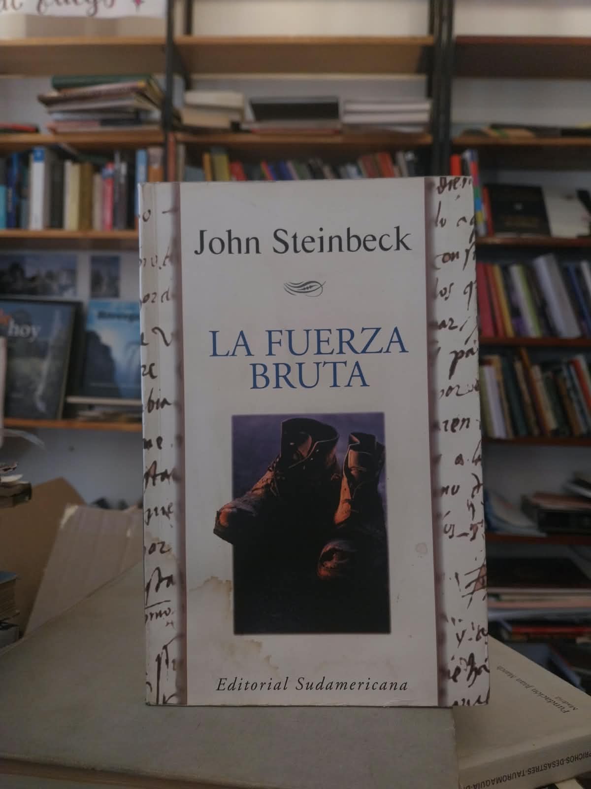 La fuerza bruta. Libro rescatado del incendio