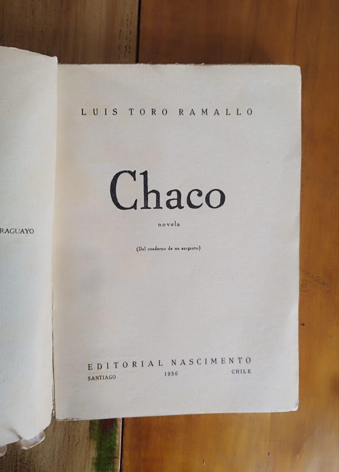 Chaco. Del cuaderno de un sargento