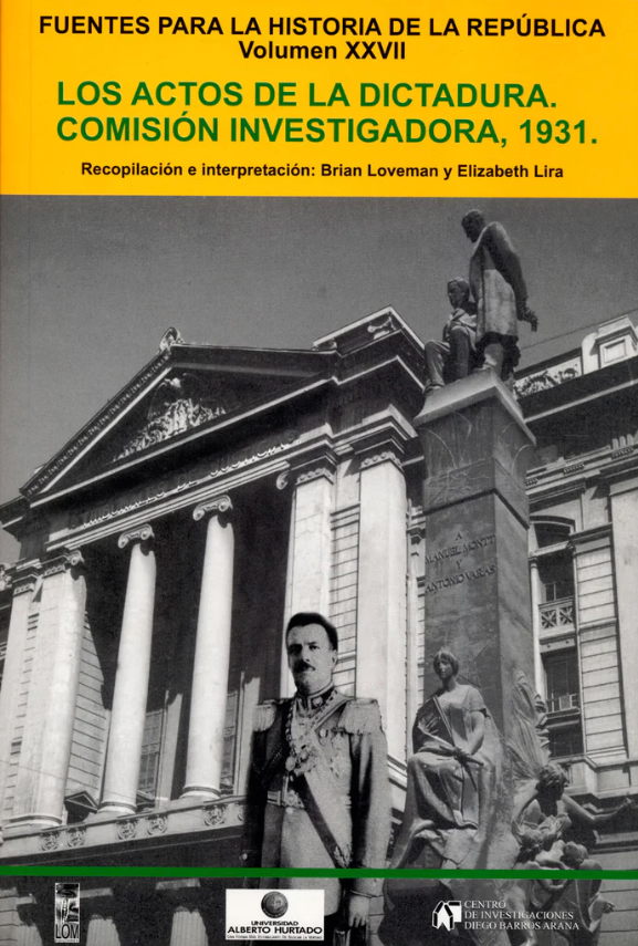 Los actos de la dictadura. Comisión investigadora, 1931