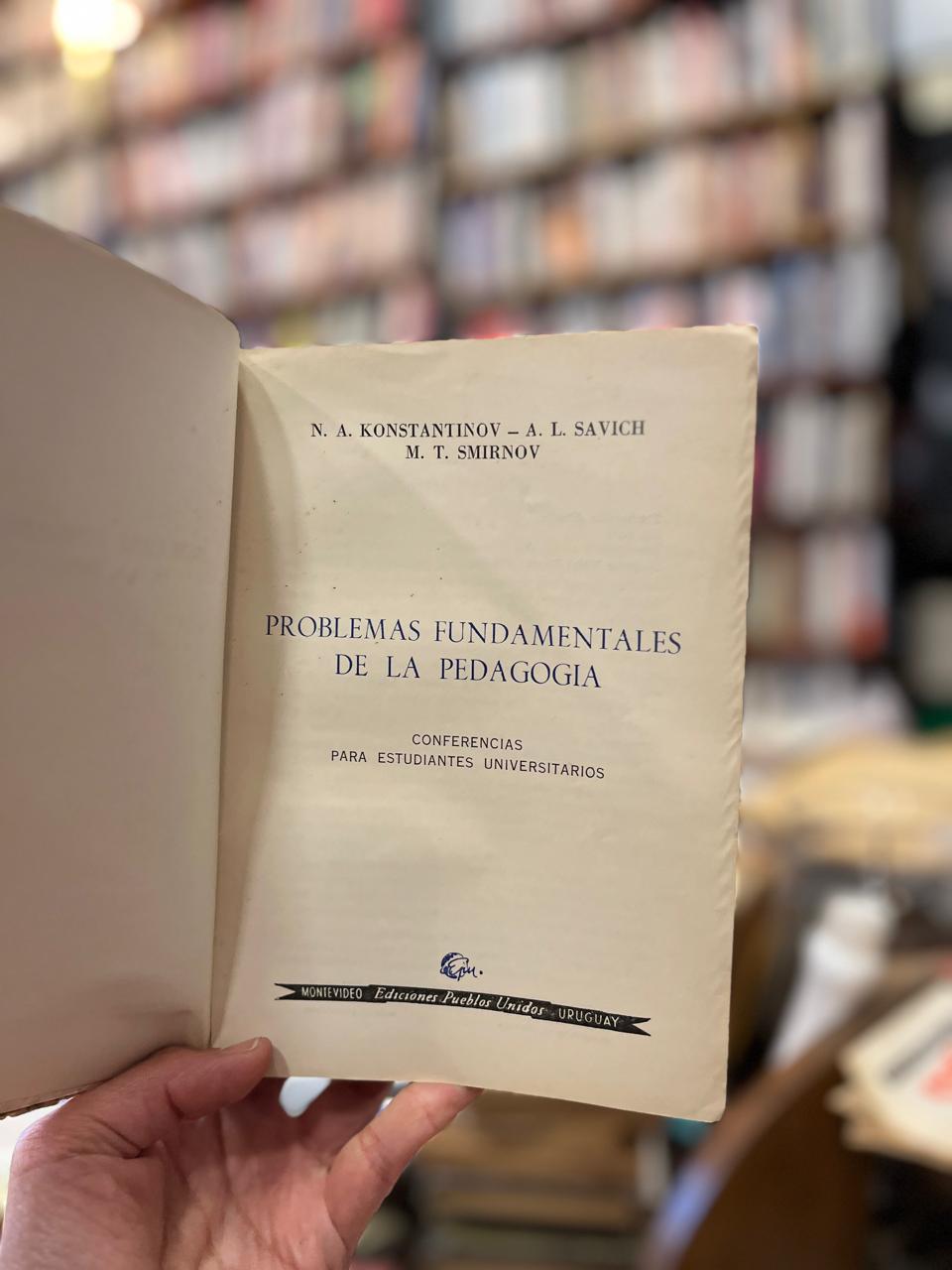 Problemas fundamentales de la pedagogía.Conferencias para estudiantes universitarios