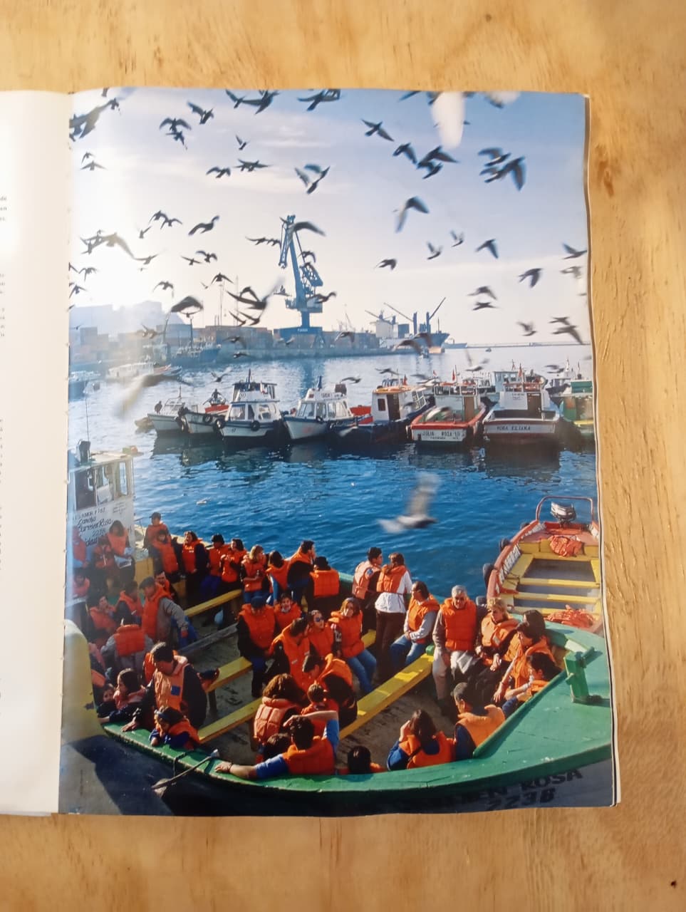 Chile, país oceánico. Libro rescatado del incendio