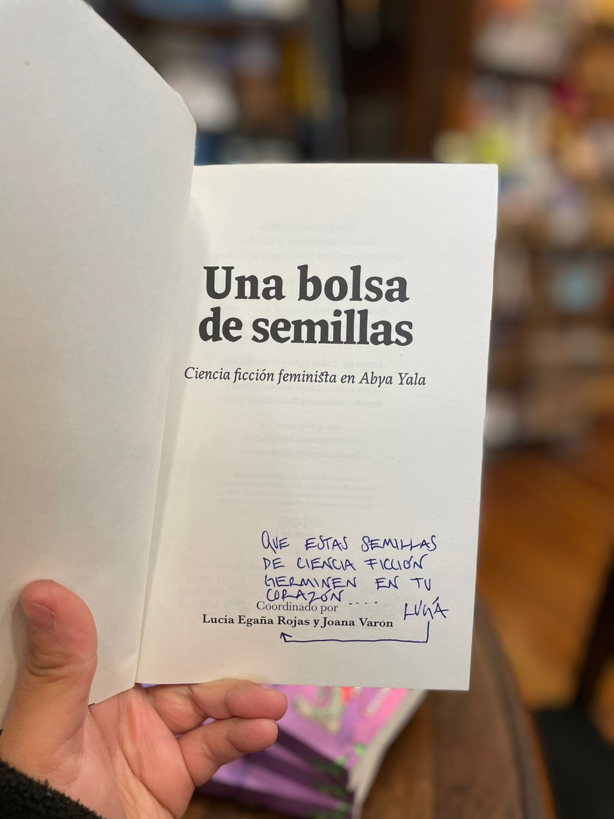 Una bolsa de semillas en Abya Yala.