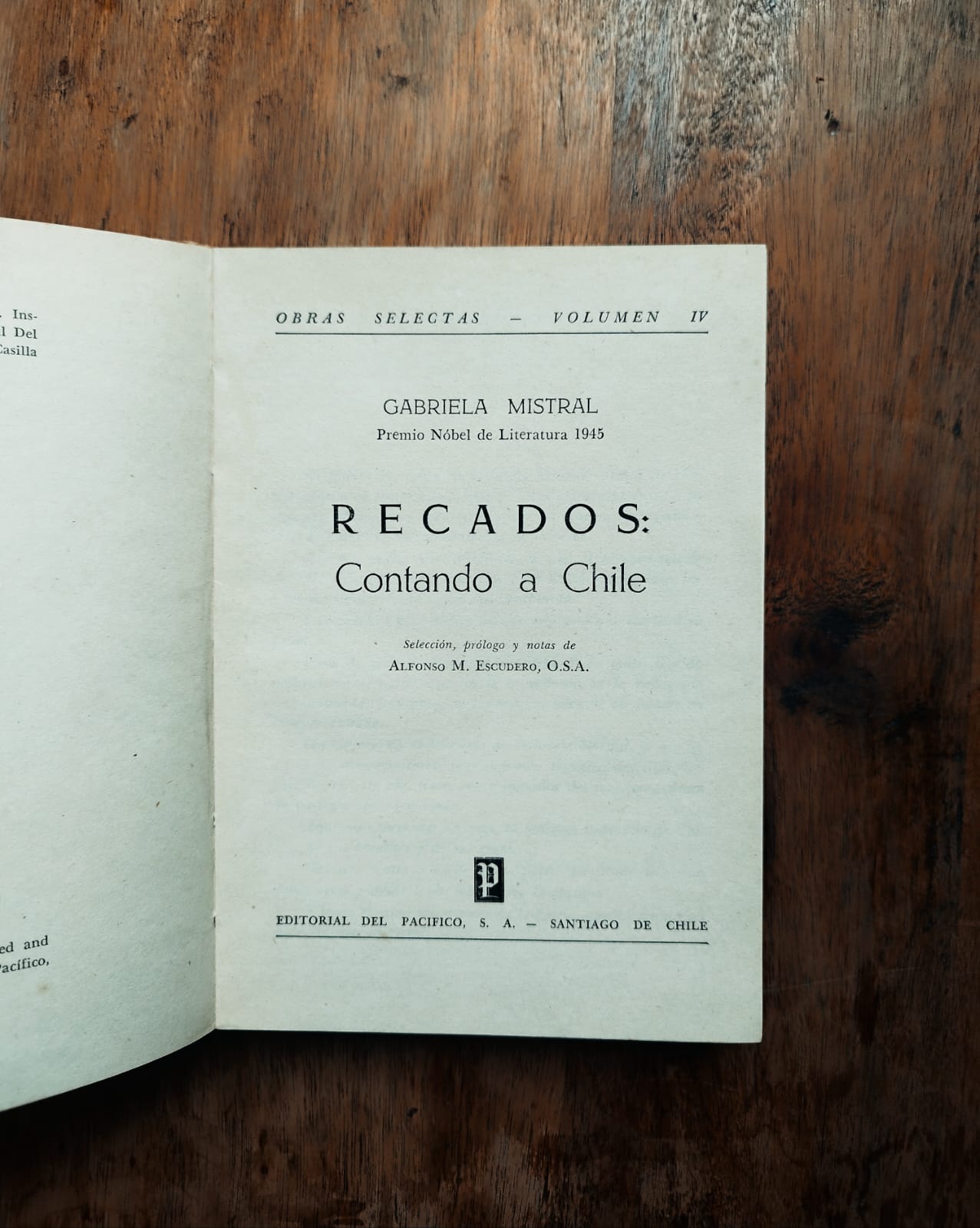 Recados. Contando a Chile