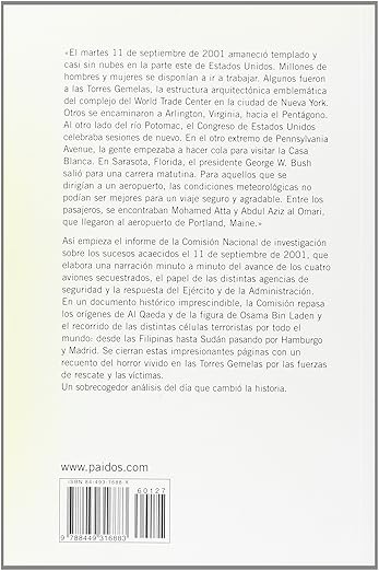 11-S el informe. Extracto del informe final de los atentados terroristas contra Estados Unidos