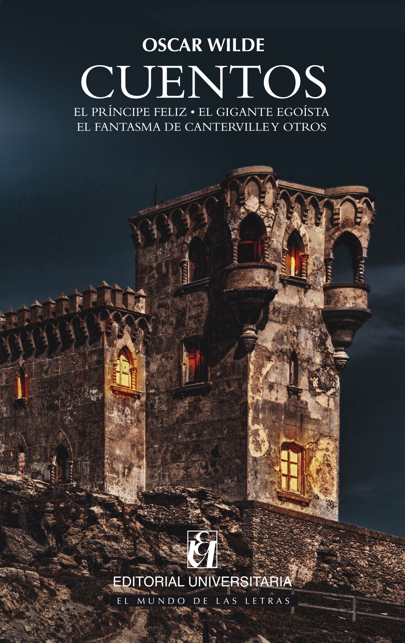 Cuentos, El príncipe feliz, El gigante egoísta, El fantasma de canterville y otros. Libro rescatado del incendio