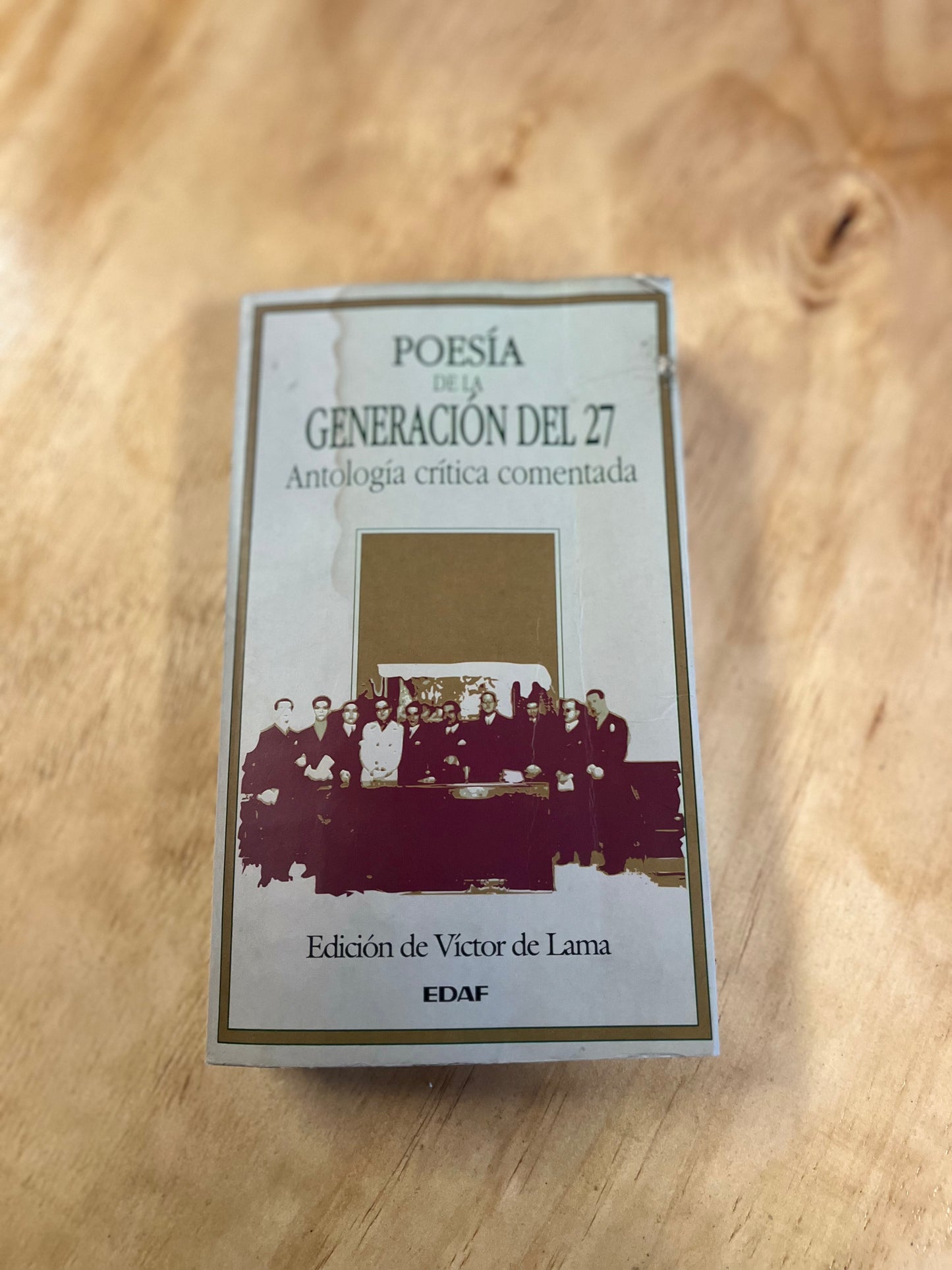 Poesía de la generación del 27 Libro rescatado del incendio