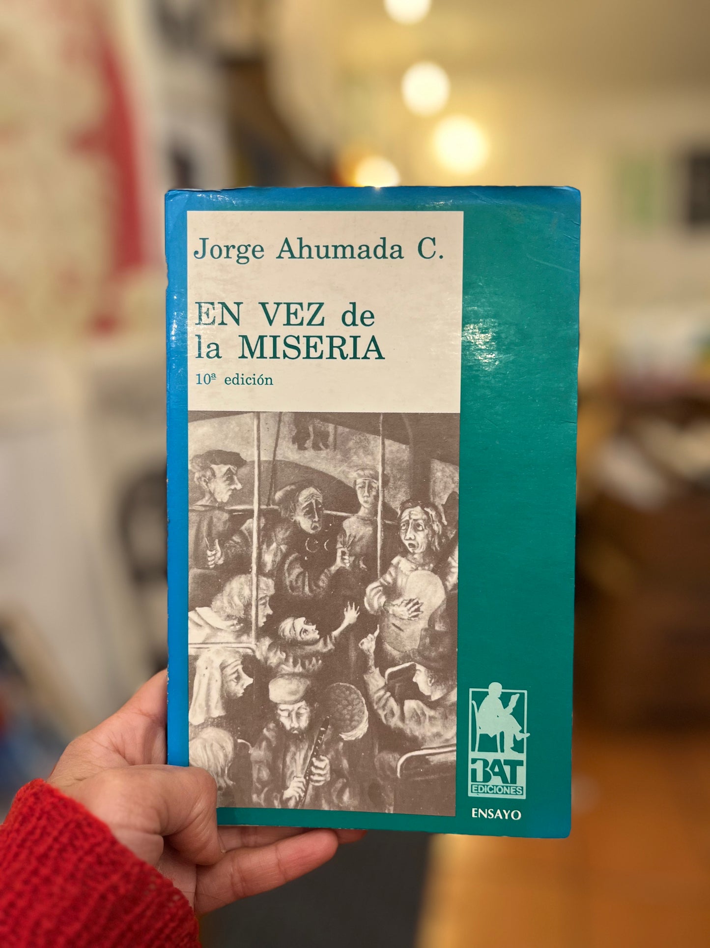 En vez de la miseria. Libro rescatado del incendio
