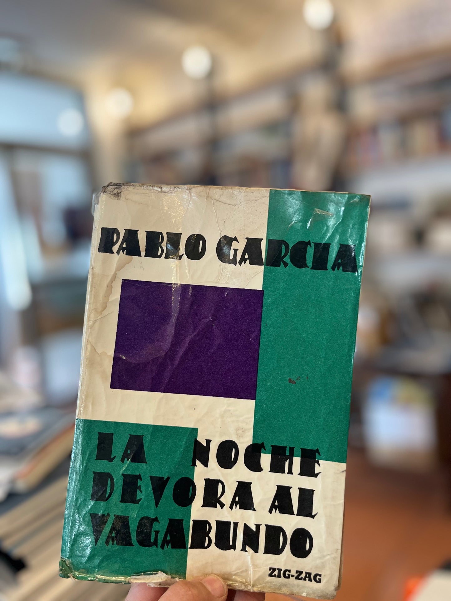 La noche devora al vagabundo. Libro rescatado del incendio
