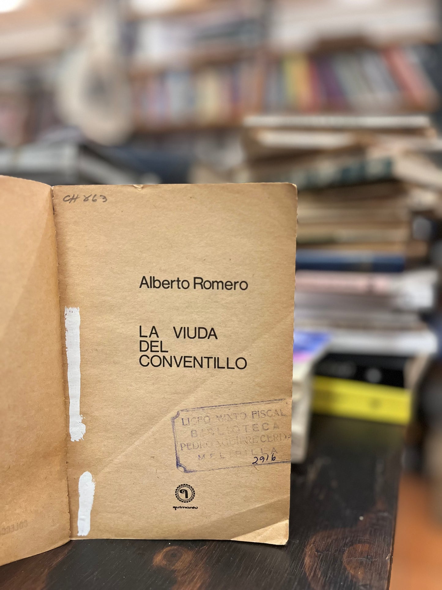La viuda del Conventillo. Libro rescatado del incendio