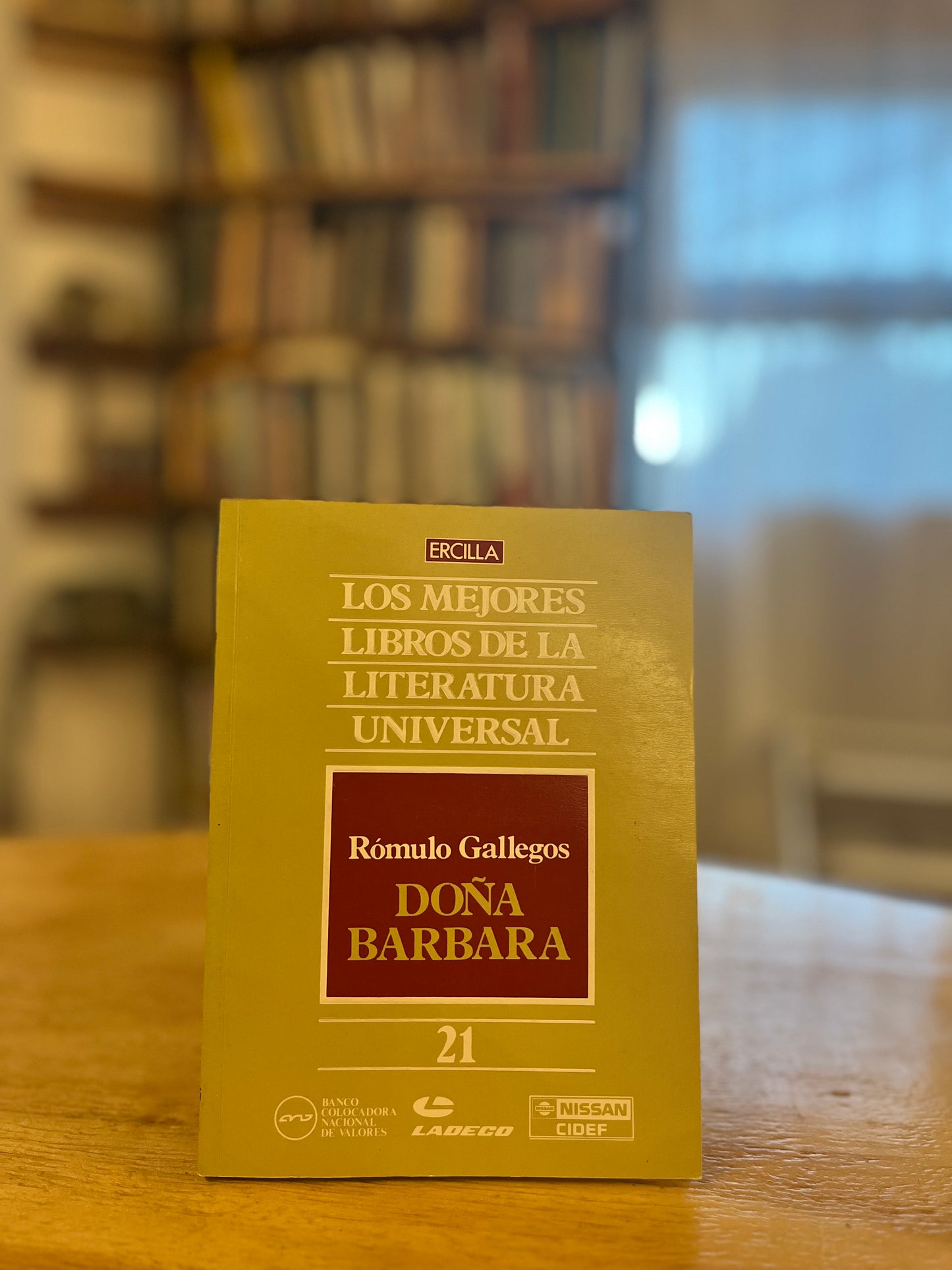 Doña Bárbara. Libro rescatado del incendio