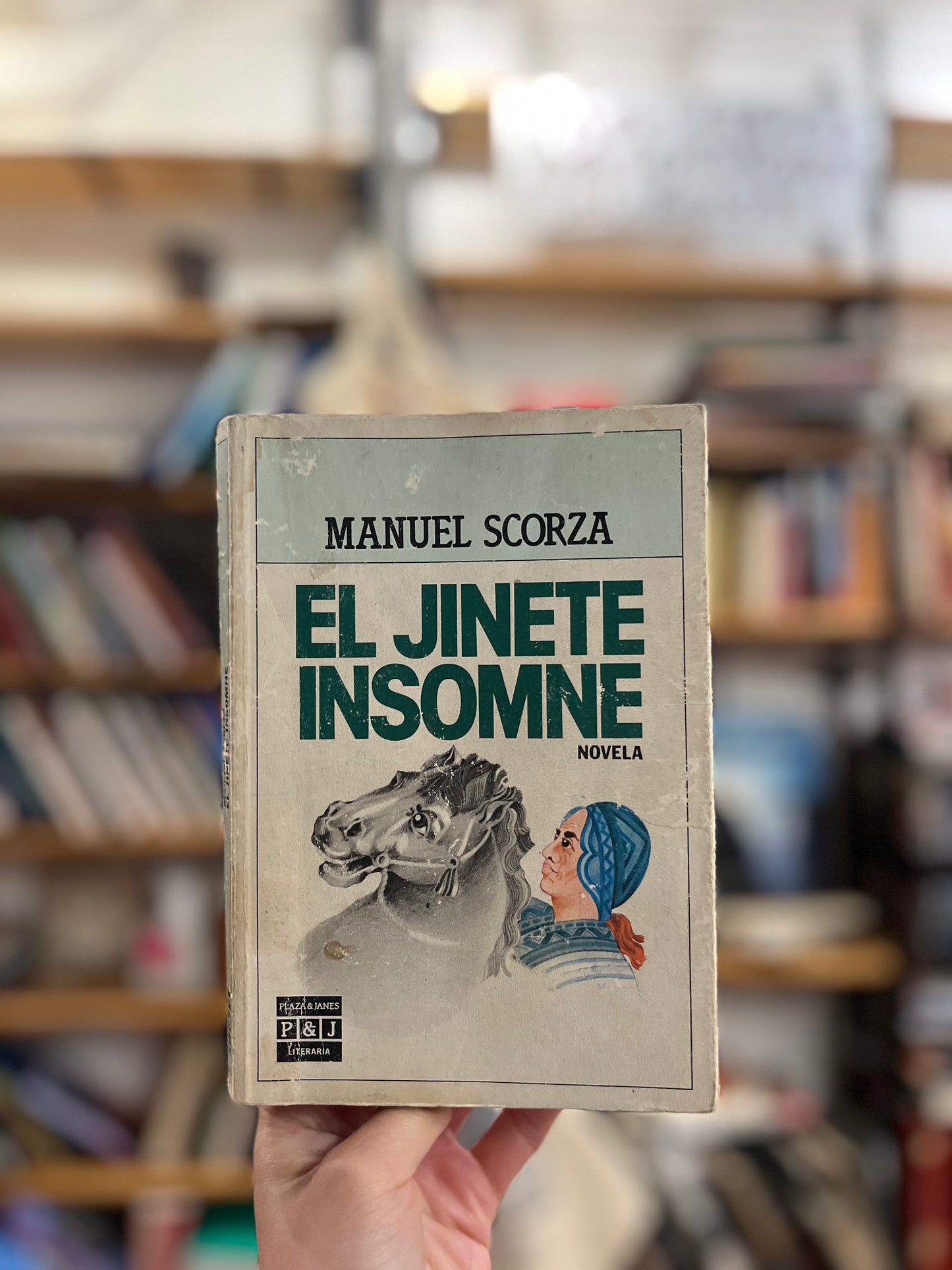 El Jinete Insomne. Libro rescatado del incendio
