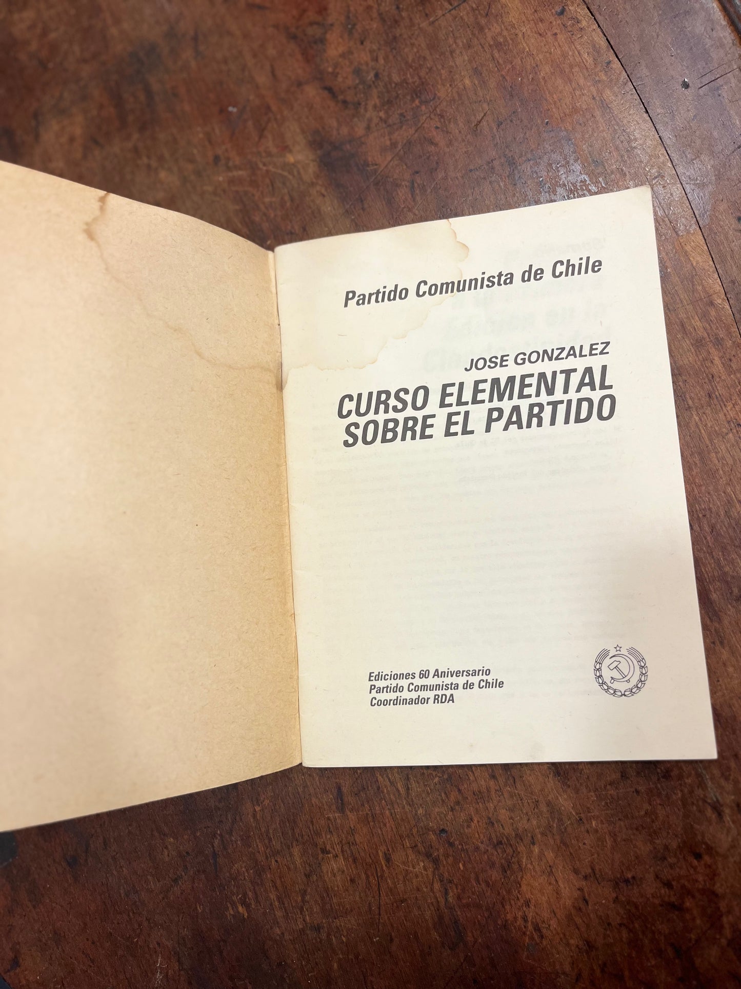 Curso elemental sobre el partido.