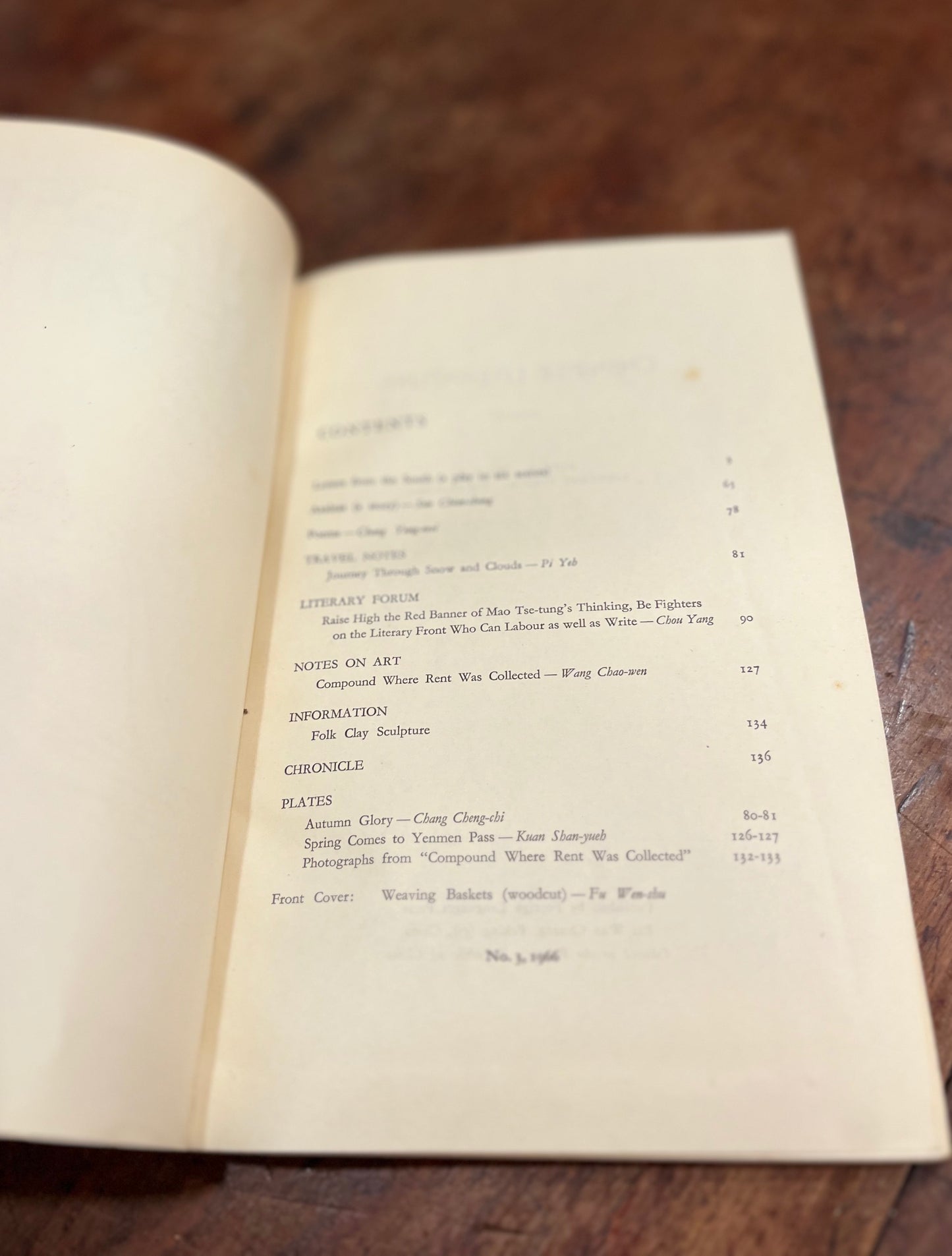 Chinese Literature Monthly, Vol 3 Año 1966
