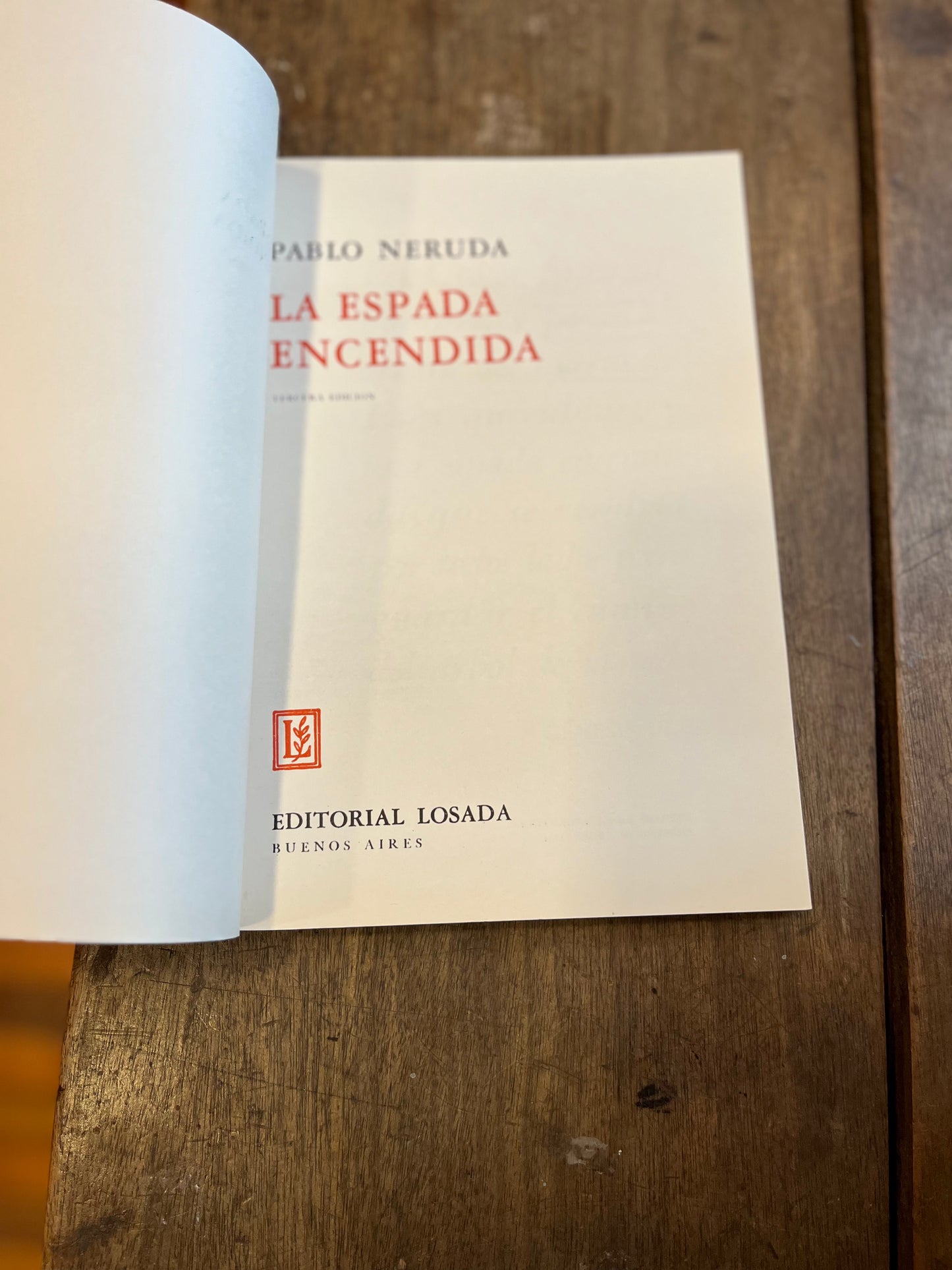 La espada encendida. Tercera edición