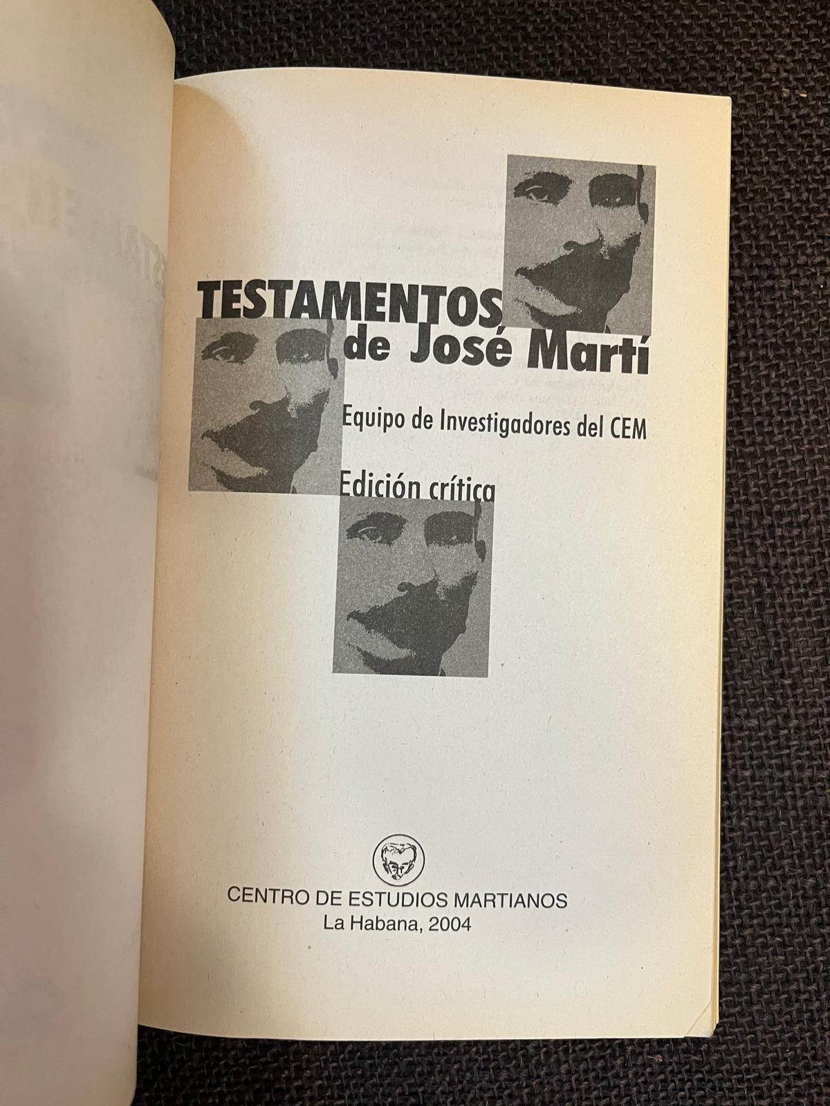 Testamentos de Jose Marti
