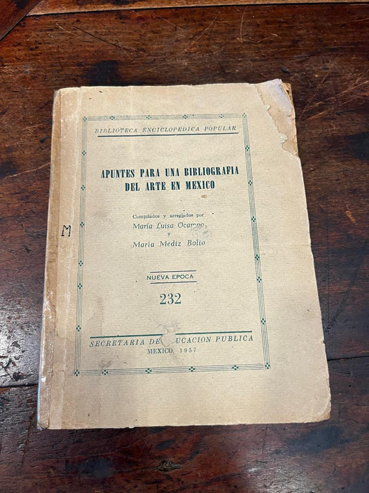 Apuntes para una bibliografía del arte en México